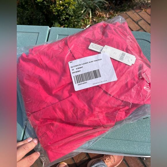 Anthropologie Strapless Flounce A-Line Midi Dress NWT - Picture 5 of 11